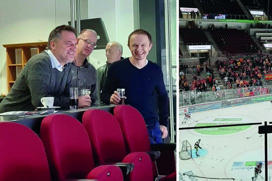 Eröffnungsfeier des neuen Bähr Anlagen Quartiers mit dem Besuch des Eishockeyspiels Eröffnungsfeier des neuen Bähr Anlagen Quartiers mit dem Besuch des Eishockeyspiels