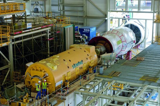 Montage Siemens GuD Kraftwerk in Lausward - SGS Industrial Services