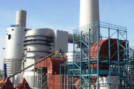 Montage Kohlekraftwerk in Karlsruhe - SGS Industrial Services