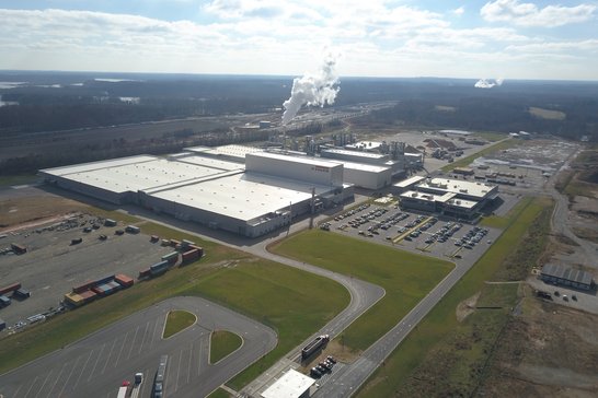 EGGER Werk North Carolina Drohnenaufnahme EGGER Werk North Carolina
