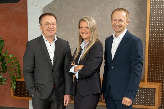 Geschäftsführung SGS Industrial Services Christian Gittmaier, Sandra Ponsold, Andreas Hofinger (vlnr)
